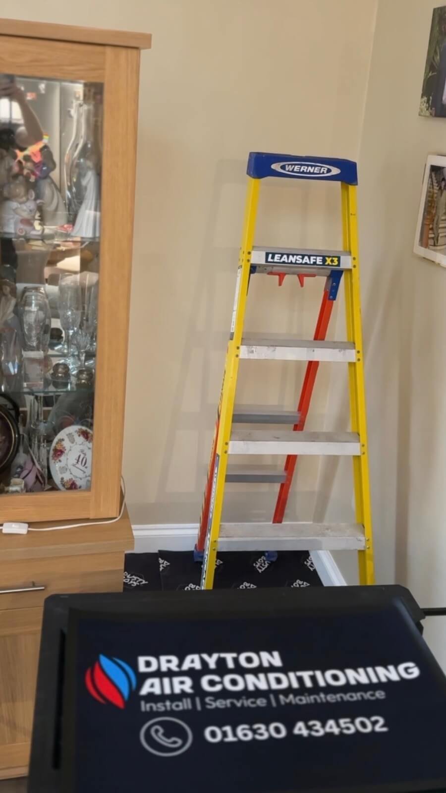 Before air conditioning installation in a Whitchurch home