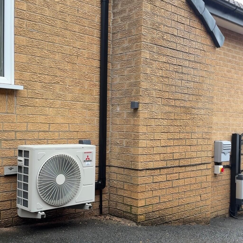 air conditioning installation in a bungalow