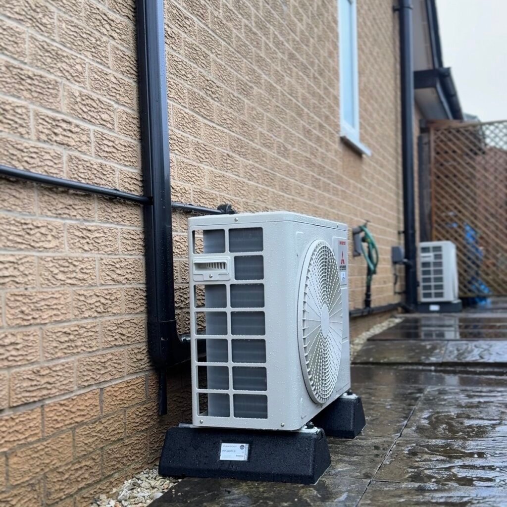 Air conditioning installation in a bungalow