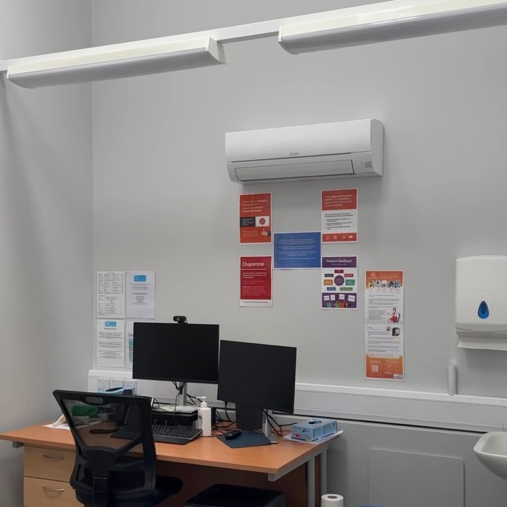 Air conditioning in doctors, Newport