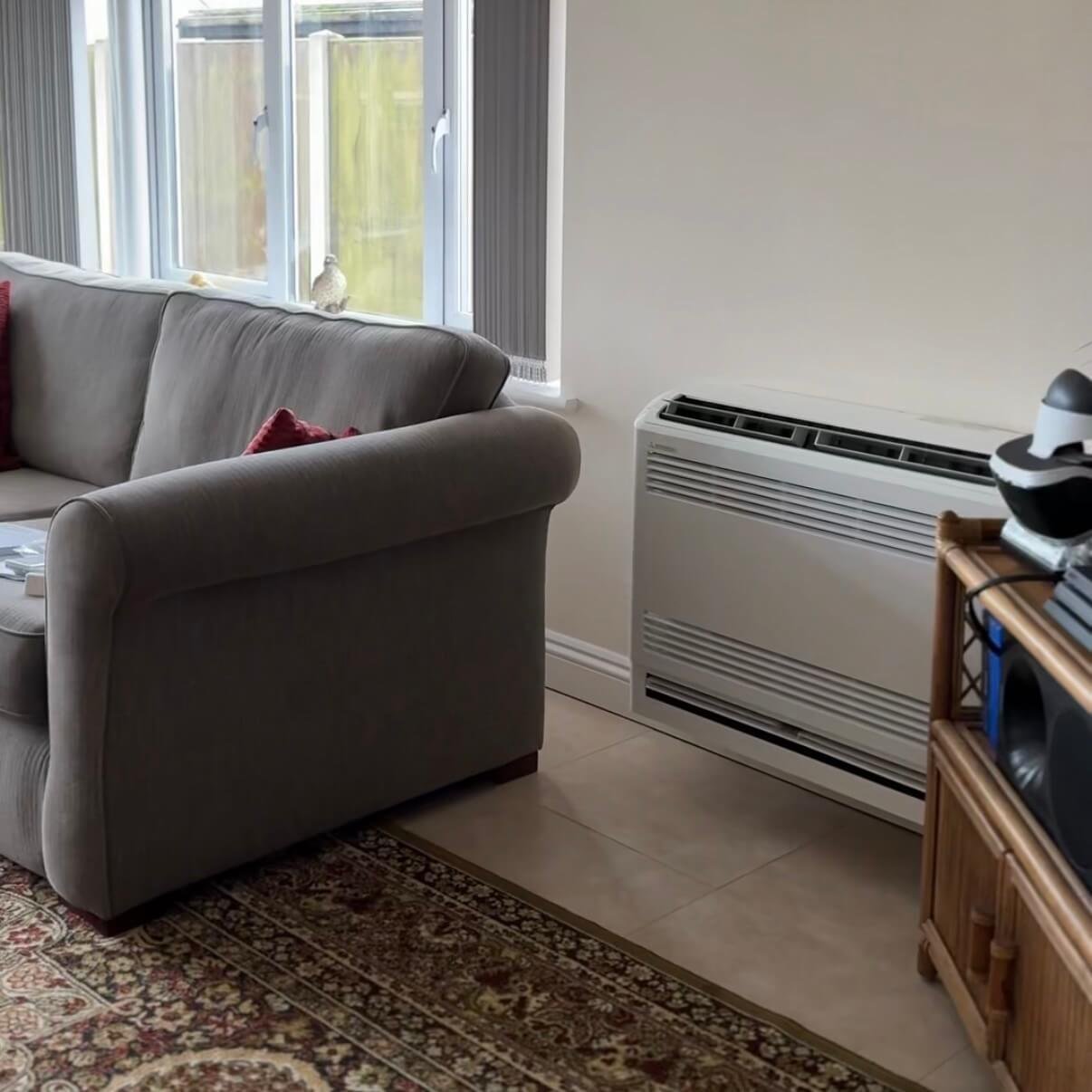 Air conditioning in an extension